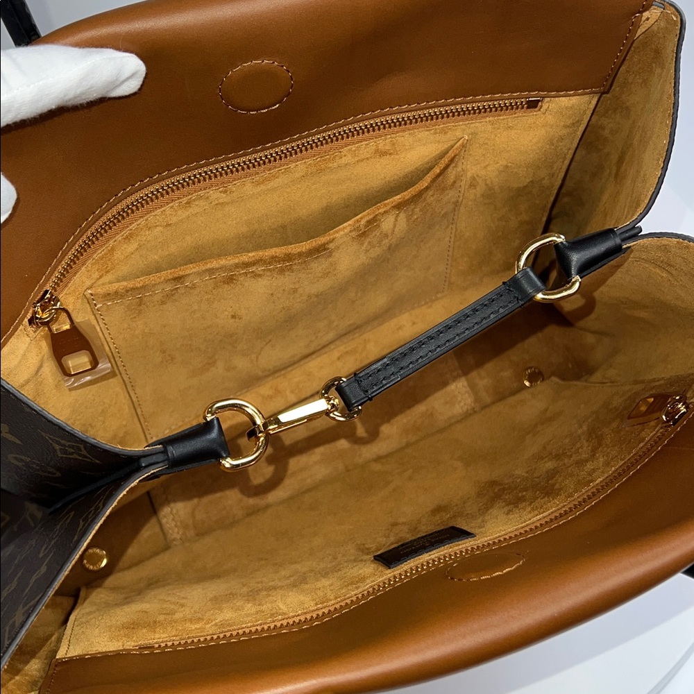 ❤️NWT LOUIS VUITTON CUIR ORFEVRE TOTE W/ PM MONOGRAM NOISETTE M40941 - Picture 12 of 16